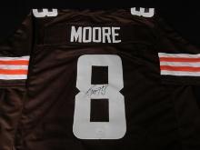 Elijah Moore Signed Jersey JSA Witnessed