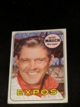 1969 Topps #606 Gene Mauch Vintage Montreal Expos Baseball Card