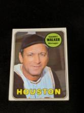 1969 Topps #633 Harry Walker Vintage Houston Astros Baseball Card