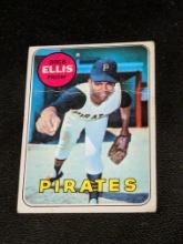 1969 Topps Baseball #286 Dock Ellis Rookie RC Pittsburgh Pirates