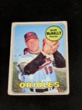 VINTAGE DAVE McNALLY #340 BALTIMORE ORIOLES - 1969 TOPPS MLB