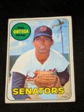 1969 Topps #406 Phil Ortega Washington Senators Vintage Baseball Card