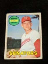 1969 Topps #441b Dennis Higgins Washington Senators Vintage Baseball Card