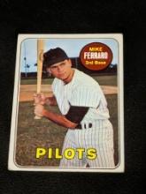 1969 Topps #83 Mike Ferraro Seattle Pilots MLB Vintage Baseball Card