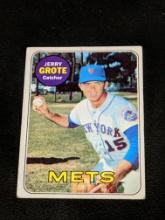 1969 JERRY GROTE # 55 NEW YORK METS VINTAGE BASEBALL CARD
