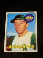 1969 Topps Baseball Rick Monday Oakland Athletics #105 Vintage Card MLB