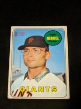 1969 Topps #251 Ron Herbel San Francisco Giants Vintage Baseball