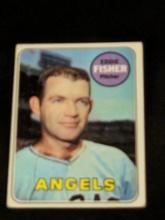 1969 Topps #315 Eddie Fisher Vintage California Angels Baseball Card