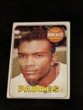 1969 Topps #501a Tony Gonzalez San Diego Padres Vintage Baseball Card
