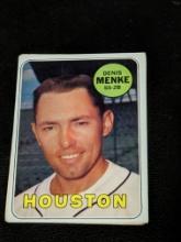 1969 Topps #487 Denis Menke Houston Astros Vintage Baseball Card