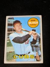 1969 Topps #247 Gene Oliver Chicago Cubs Vintage Baseball Card