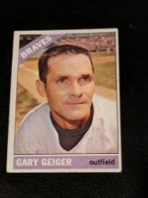 1966 Topps 286 Gary Geiger Atlanta Braves Vintage Baseball Card