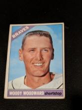 1966 Topps Woody Woodward #49 Atlanta Braves Vintage Baseball Card
