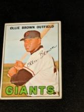 1967 Topps #83 Ollie Brown Mid Grade Vintage Baseball Card San Francisco Giants