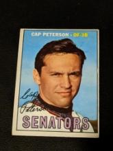 VINTAGE CAP PETERSON #387 WASHINGTON SENATORS - 1967 TOPPS MLB BASEBALL