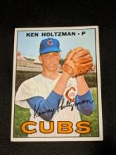1967 Topps Set Break #185 Ken Holtzman Chicago Cubs Card VINTAGE
