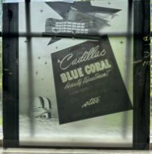 Cadillac Blue Corral Original Beauty Treatment Glass Negative for Print Advertising Sign