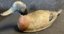 Wonderful Early 1920s-30s Hand Carved Mallard Duck Decoy w/ Great Paint