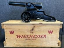 Rare Winchester Single Shot Breech Loading Cannon by  Bellmore Johnson w/ Original Crate