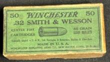 Early 1900s Winchester .32 Smith & Wesson Center Fire Cartridges Ammo