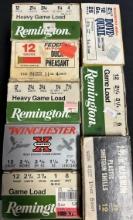 8 Boxes 12 Gauge Winchester Sears Federal Remington 2 3/4 Shotgun Ammunition 200 Rounds