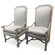 Pair of Louis XV Style Fauteuils