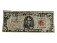 1963 $5 Bill - Red Seal