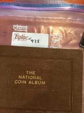 National Coin Album-177 pennies-Flying Eagles, Indian Heads, Lincoln Heads