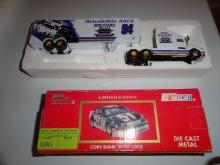 Toy - Nascar tractor trailer and car