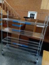 NEXEL STAINLESS STEEL MOBILE RACK