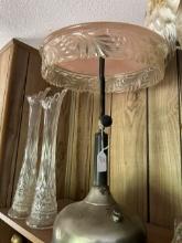 Vintage Lamp and Vases