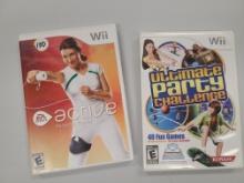 Nintendo Wii Video Game Lot:Active, Ultimate Party Challenge