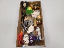 Mixed lot of plastic toys: Star Wars, Batman action figure toys and more