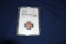 1968-s One Cent Graded Ms66 Rd By Ngc