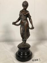 Antique Bronze Statue of Lady
