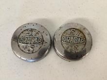 Two Cragar SS Center Wheel Caps