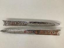 Pair of Vintage Ford F-350 Chromed Trim Pieces