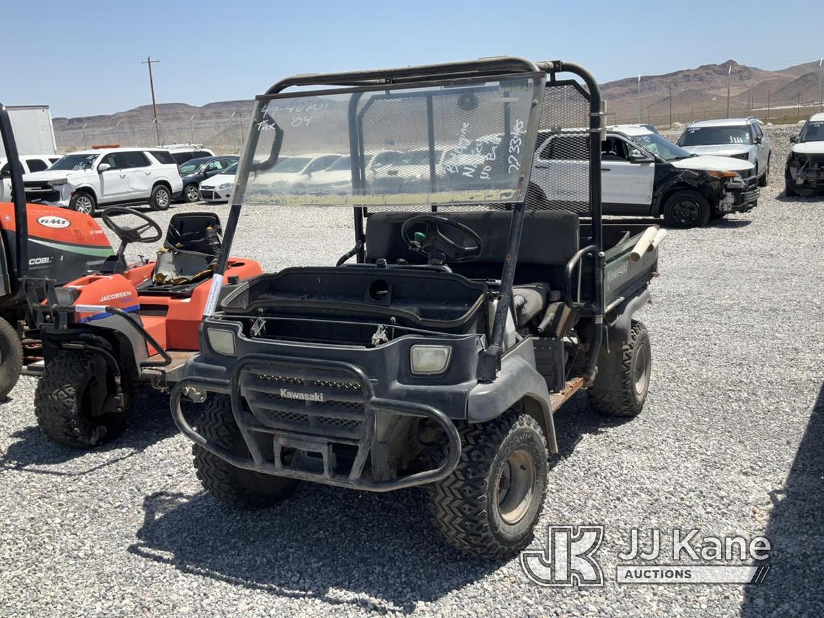 (Las Vegas, NV) 2004 Kawasaki mule Taxable Bad Engine, No Battery, No Key, Will Not Start & does Not