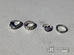 (Las Vegas, NV) Rings & Earrings NOTE: This unit is being sold AS IS/WHERE IS via Timed Auction and