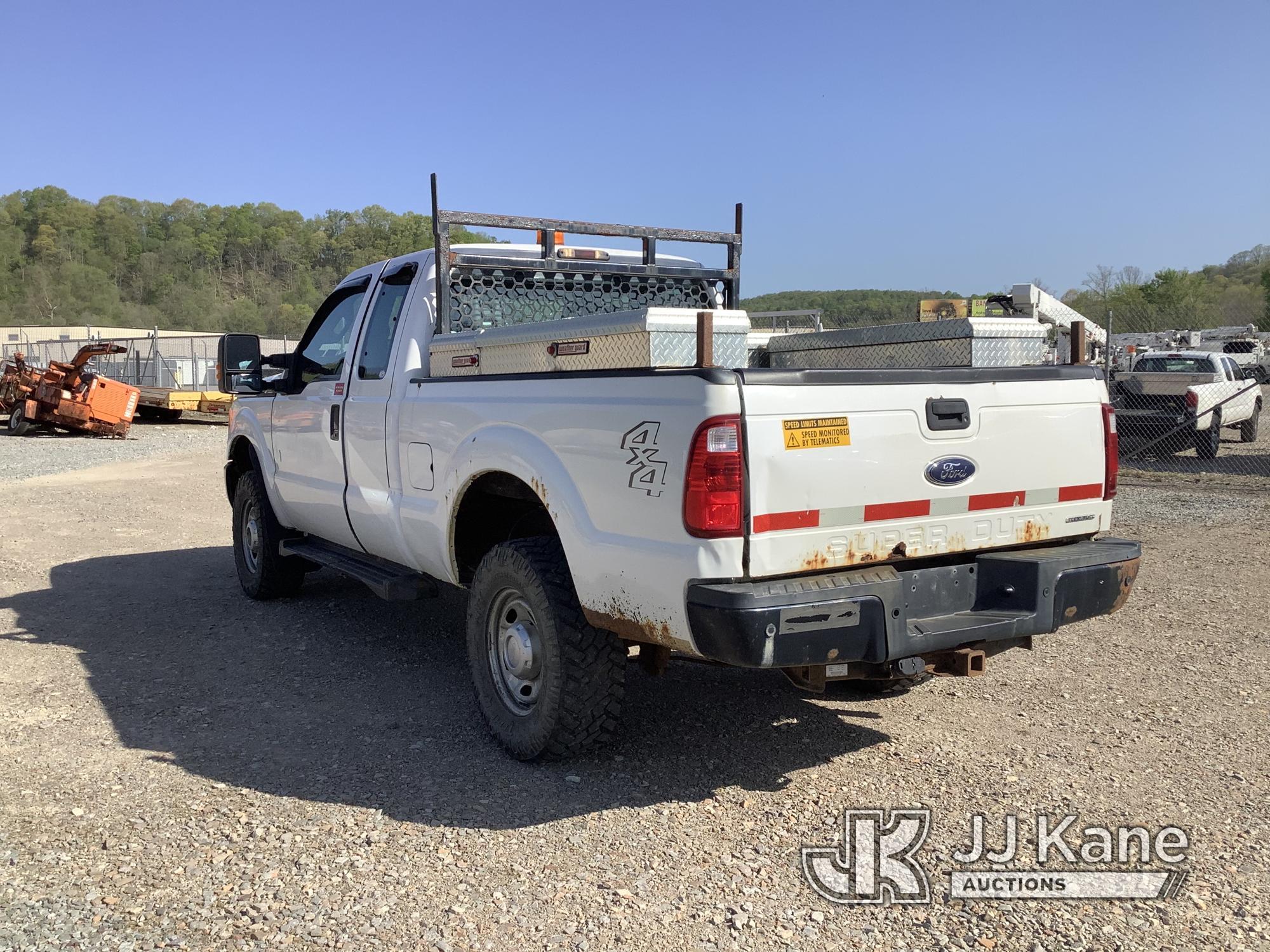 (Smock, PA) 2015 Ford F250 4x4 Extended-Cab Pickup Truck Runs & Moves, Jump To Start, Disconnected T