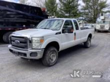 (Frederick, MD) 2016 Ford F250 4x4 Extended-Cab Pickup Truck Runs & Moves, Missing Tailgate, Rust &
