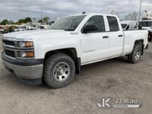 (Plymouth Meeting, PA) 2014 Chevrolet Silverado 1500 4x4 Extended-Cab Pickup Truck Runs & Moves, Bod