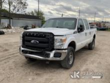 (Charlotte, MI) 2016 Ford F250 4x4 Crew-Cab Pickup Truck Cranks With Jump, Condition Unknown, Rust,