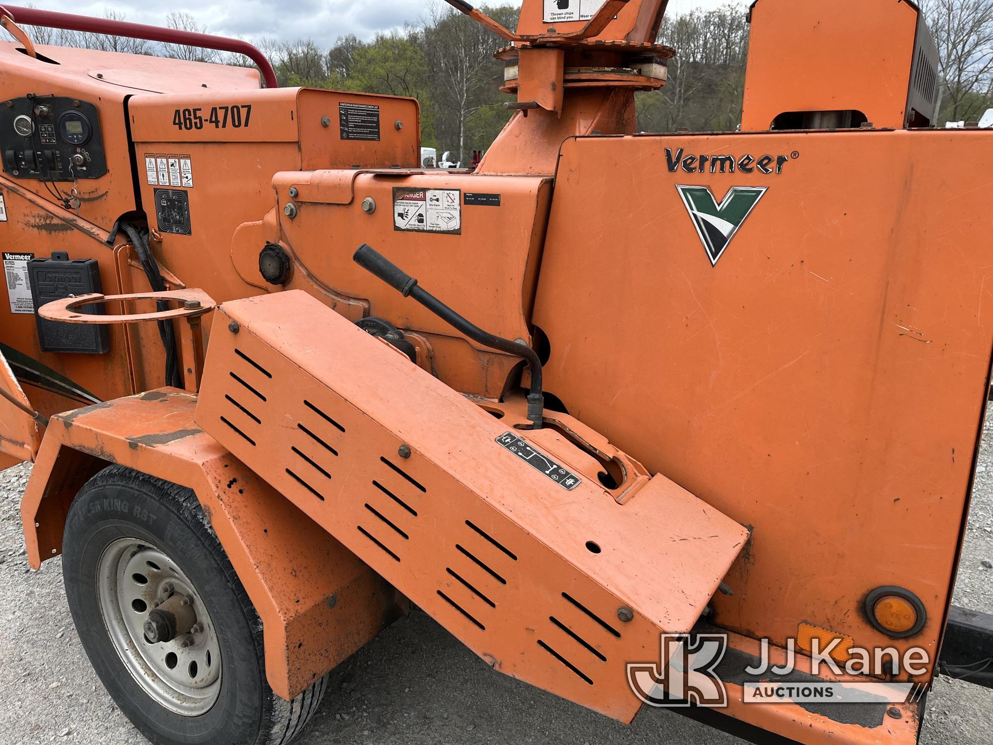 (Smock, PA) 2014 Vermeer BC1000XL Portable Chipper (12in Drum) No Title, Not Running, Operational Co