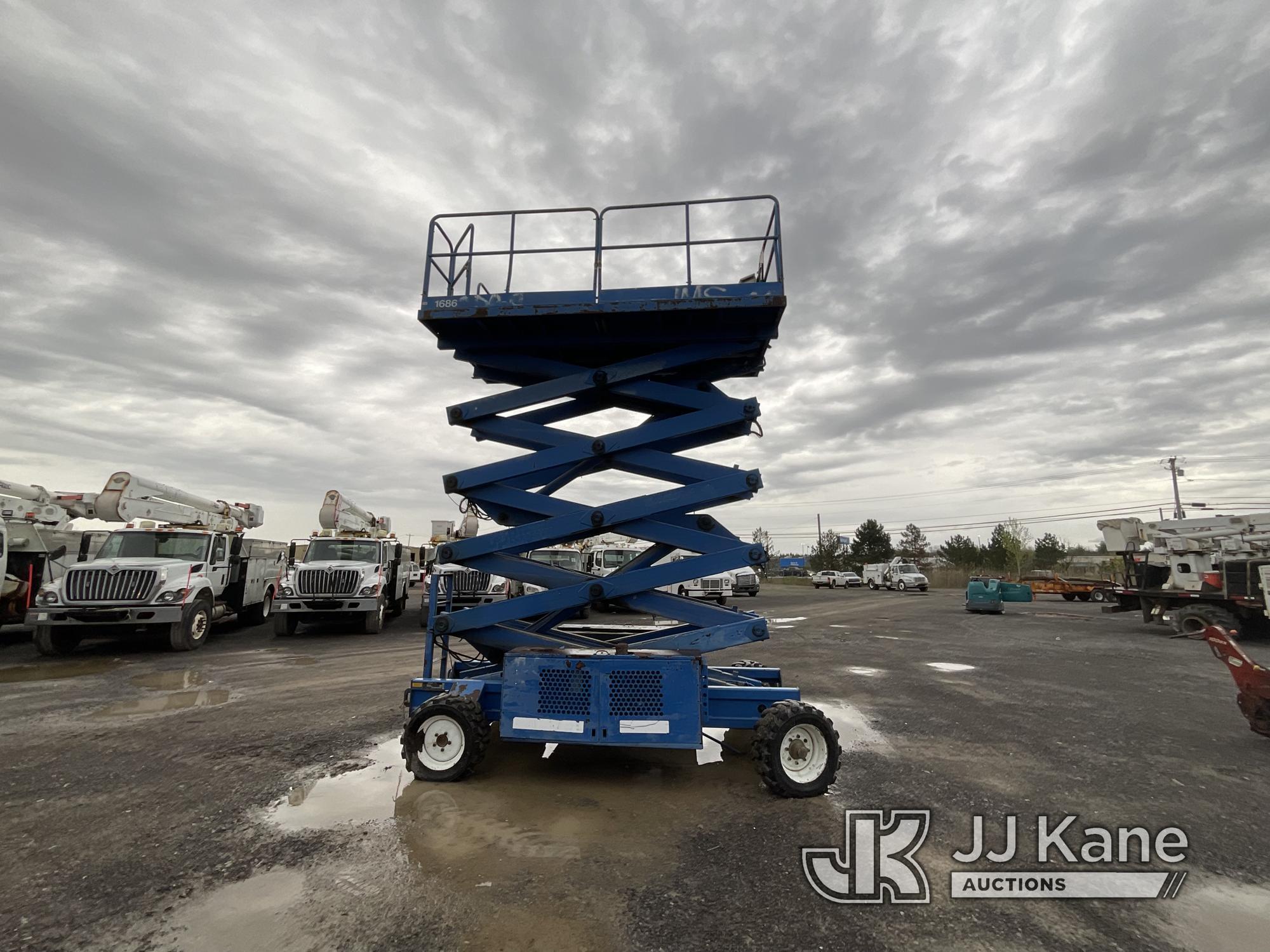 (Rome, NY) Upright LX50 50 ft Self-Propelled Scissor Lift, Platform height: 50ft, max distributed lo