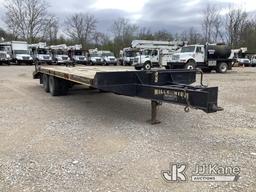 (Smock, PA) 2008 Millennium 0D25PG T/A Tagalong Flatbed Equipment Trailer Rust Damage, Seller States