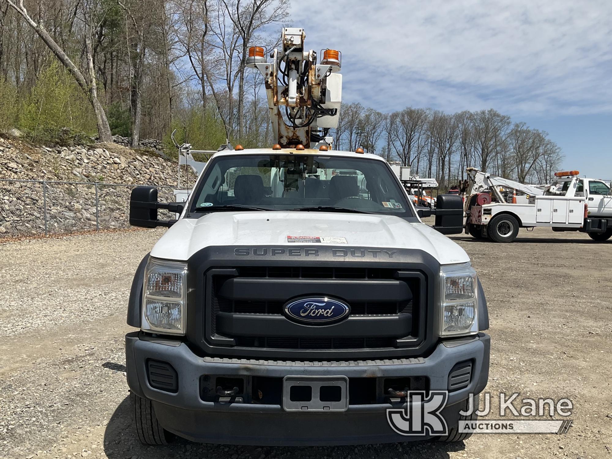 (Shrewsbury, MA) Altec AT200A, Telescopic Non-Insulated Bucket Truck mounted behind cab on 2014 Ford