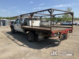 (Plymouth Meeting, PA) 2012 Ford F450 4x4 Crew-Cab Flatbed Truck Runs & Moves,Body & Rust Damage, Se