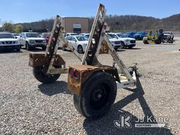 (Smock, PA) 2012 Slabach Wheeler Reeler I-85 Reel Trailer Broken Jack, Rust Damage