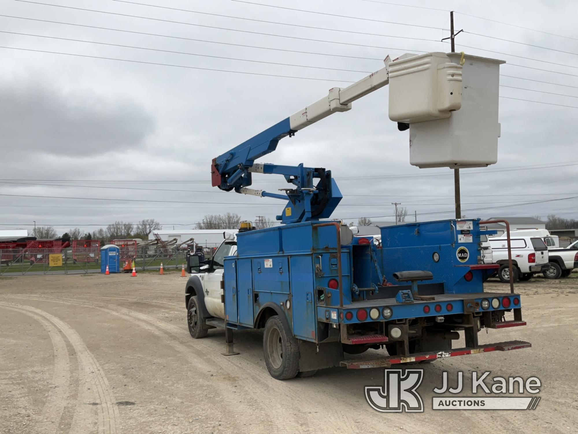 (Charlotte, MI) HiRanger LT38, Articulating & Telescopic Bucket Truck mounted behind cab on 2015 For